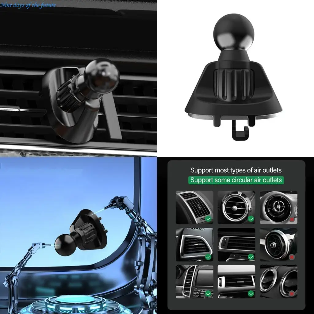 

Universal 17mm Ball Joint Mounting Base Rotating Rod Bracket Suitable For Car Air Outlet Phone Stand Navigation Mounting E65A