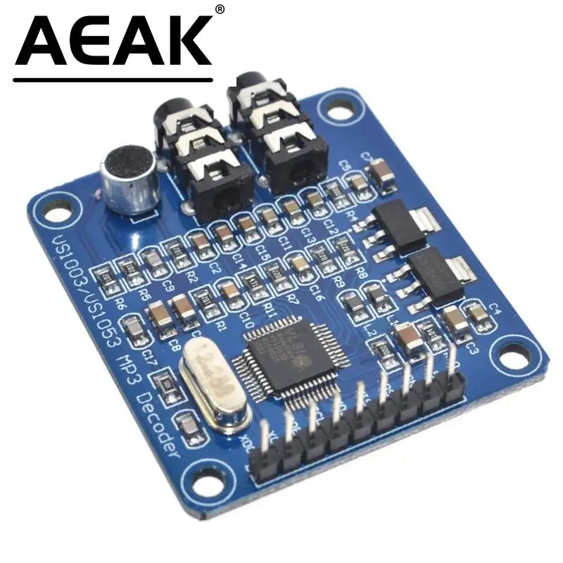 AEAK VS1003 VS1003B MP3 Module Decoding Containing Microphones STM32 Microcontroller Development Board Accessories