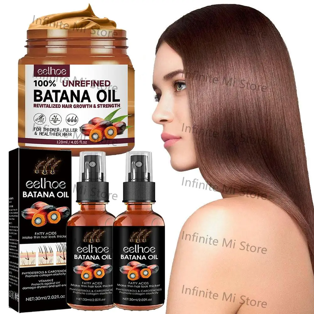 1/2pcs Batana Hair Oil Mask Essential Oil Supple Dry Hair Keratin Plant Complex Oil Dry Damaged Hair Repair Care Products