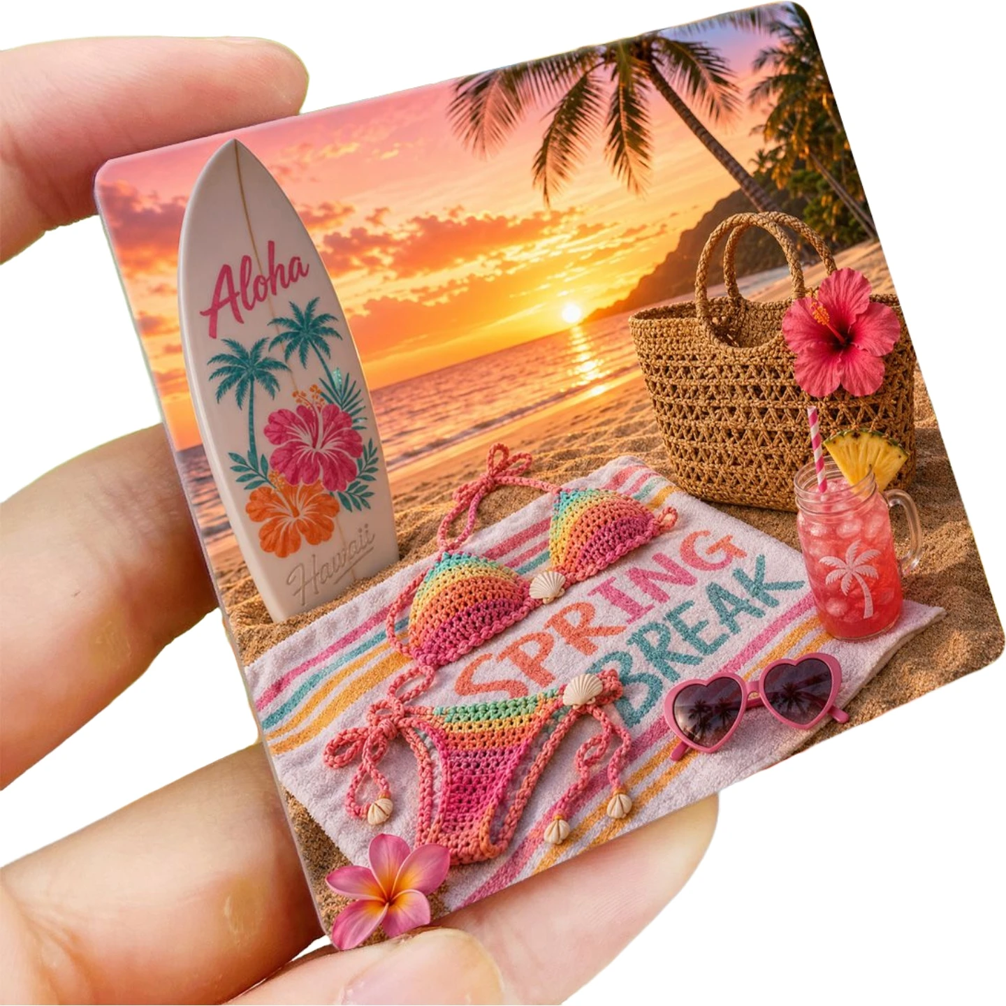 North America United States Hawaii Ceramic Fridge Magnets Tourist Souvenirs Decoration Articles Handicraft