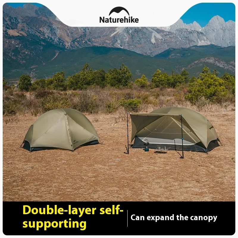 

Naturehike Mongar UL Hiking Tent Ultralight 1/2 Persons Travel Tent Outdoor Double Layers Waterproof Backpacking Tent Portable