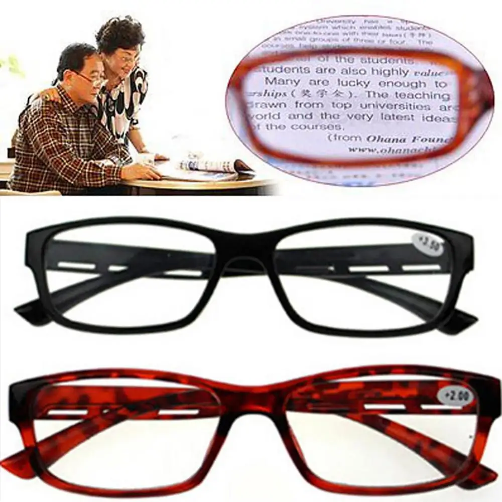 Resin Frame Reading Glasses Anti-Blue Light Women Men Presbyopia Hyperopia Reading Eyeglasses +1.0/1.5/2.0/2.5/3.0/3.5/4.0