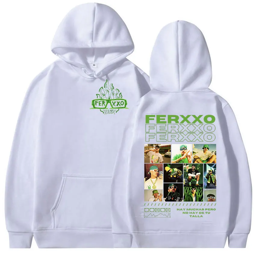 Rapper Feid Ferxxo New Album Graphic Hoodie Men\'s Hip Hop Vintage Pullover Sweatshirts Trend Gothic Oversized Hoodies Streetwear