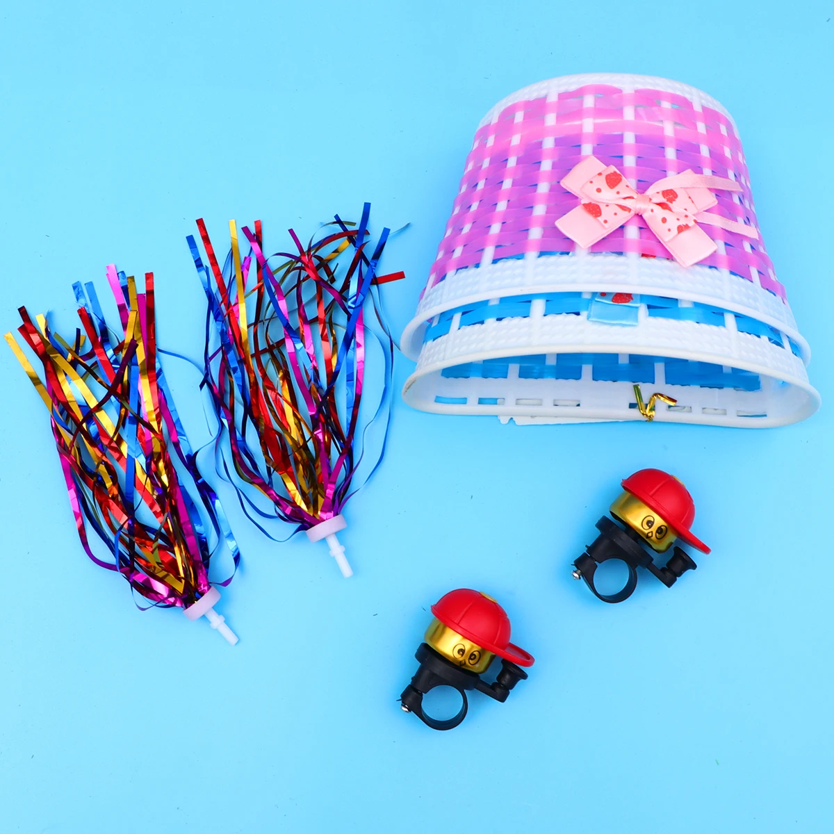 

Scooter Accessories Car Basket Small Windmill Thumb Kids Mixed Color Band Pairs of Ribbon