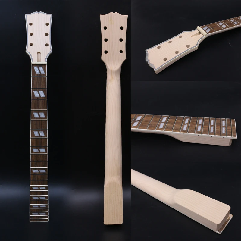 

Unfinished electric Guitar Neck 22 fret 24.75inch rosewood Fretboard Bolt on Maple neck Guitar parts #L2