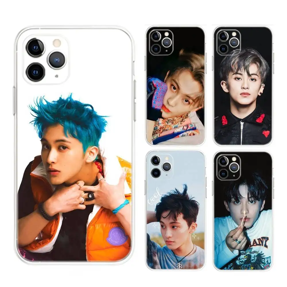 حافظة هاتف Kpop Mark Lee N-Nct لهاتف iPhone 17,16,15,14,13,12, Mini,11,Pro,Max,Plus,Air,X,XR,XS,8,SE,2020, غطاء شفاف