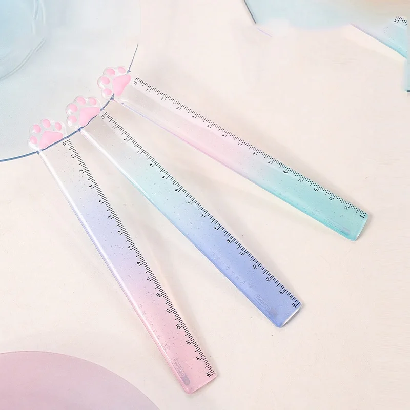36pcs-lot-kawaii-cat-paw-ruler-creative-drawing-painting-tool-bookmark-promotional-stationery-gift-school-supplies