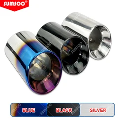 Puntas de escape de acero inoxidable 304 para BMW, accesorio Universal de ajuste directo, para modelos F87, M2, F80, M3, F82, F83, M4, F10, M5, F12, F13 y M6, 1 unidad