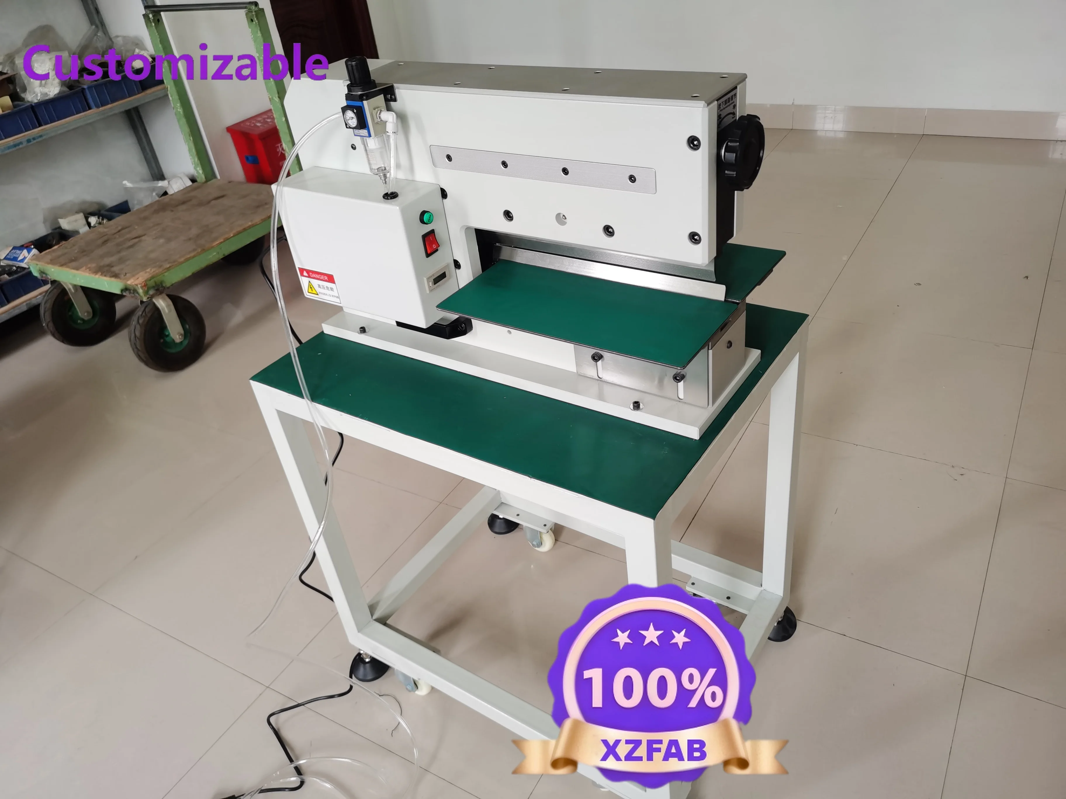Customizable pneumatic guillotine splitter