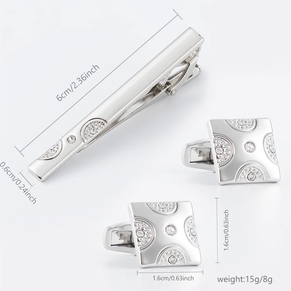 Zwart geplateerde retro krista - Tie Clip Set recensie en prijs