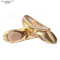 Zapatos de danza del vientre para niños, suela suave de cuero PU, lona, zapatos con garra de gato, zapatos de baile dorados y plateados para mujer, zapatos de baile de Ballet