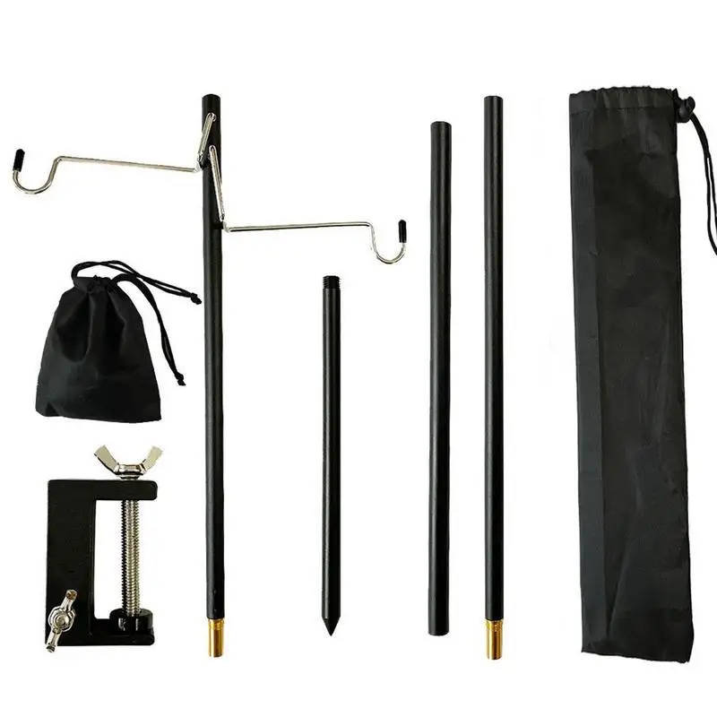 

Portable Telescopic Outdoor Light Stand Height Adjustable Aluminum Alloy Camping Lamp Pole for Hiking, Fishing, Backpacking