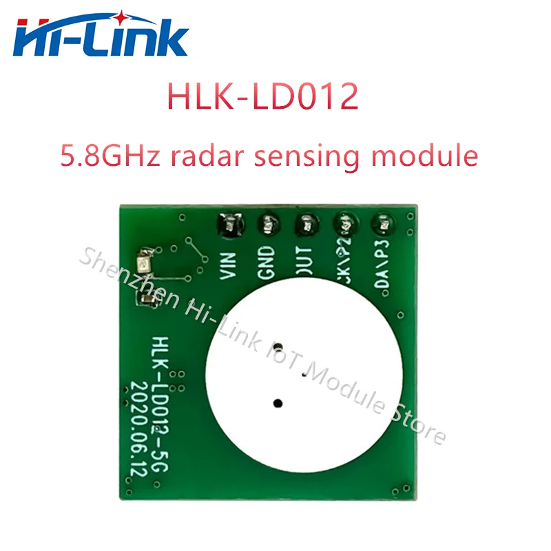 

Hilink 20pcs/lot Ultra-low Power HLK-LD012-5G 5.8G Radar Sensor Module Mini Radar Induction Switch Sensor Module