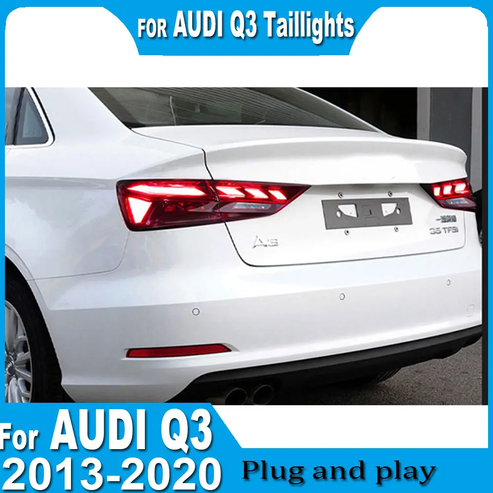 

Car taillight For Audi A3 2013-2020 taillight assemblies Modified RS A5 style LED turn signals and rear brake lights