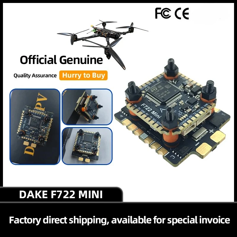 Mini F722 FC mini stack F722 6S 55A 8S 70A BLS Bluejay ESC 20X20mm Flight Controller for 3inch 4inch 5inch FPV Drone