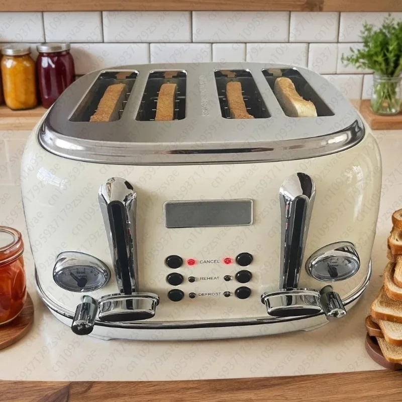 

Export Four Piece Fully Automatic Toaster Driver, Household and Commercial Toaster, Retro Breakfast Machine