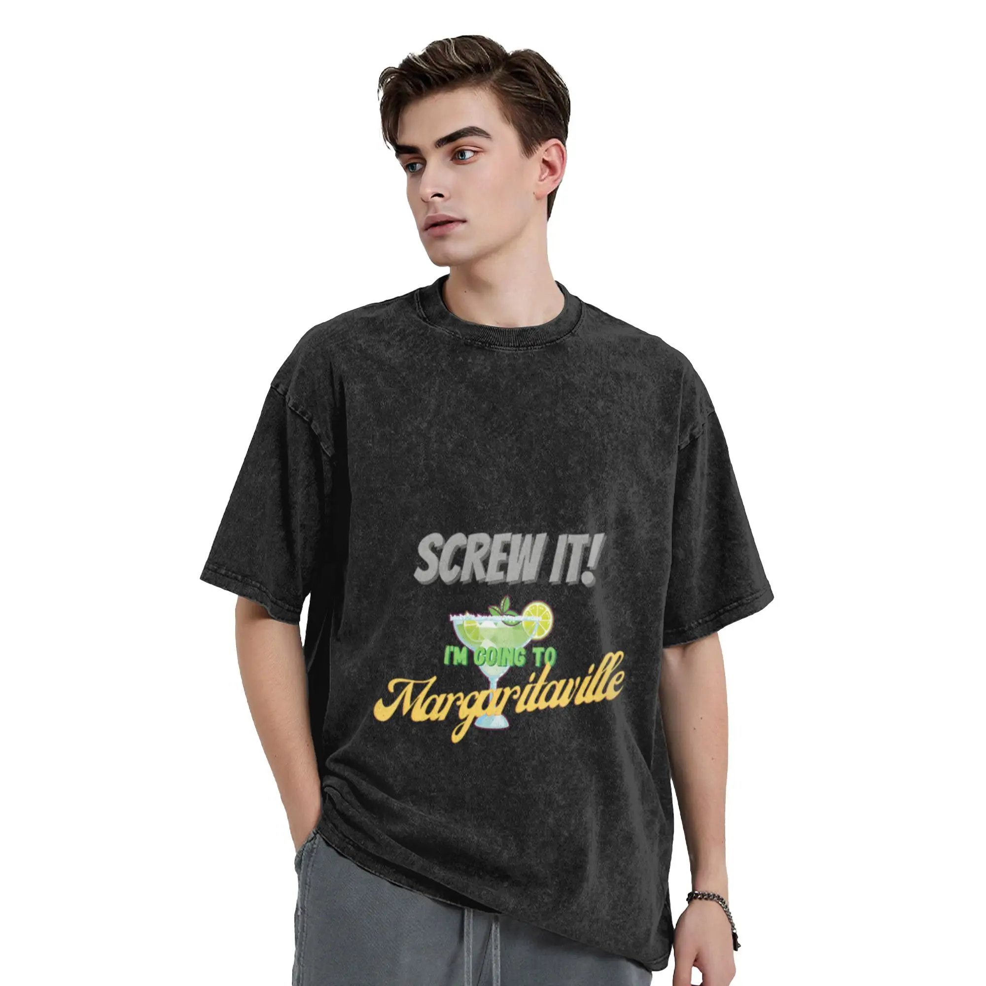 Screw It I m Going to Margaritaville Relaxed Vacation Vibes Design Classic Stylish A Vintage Oversized Cotton Unisex T-Shirts