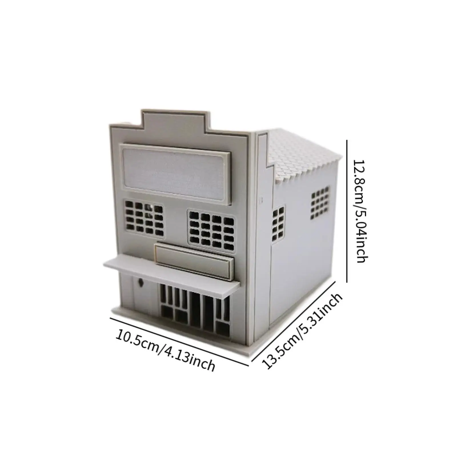 Modèle de construction japonais 1:64 - scène architecturale, modèle de disposition ferroviaire