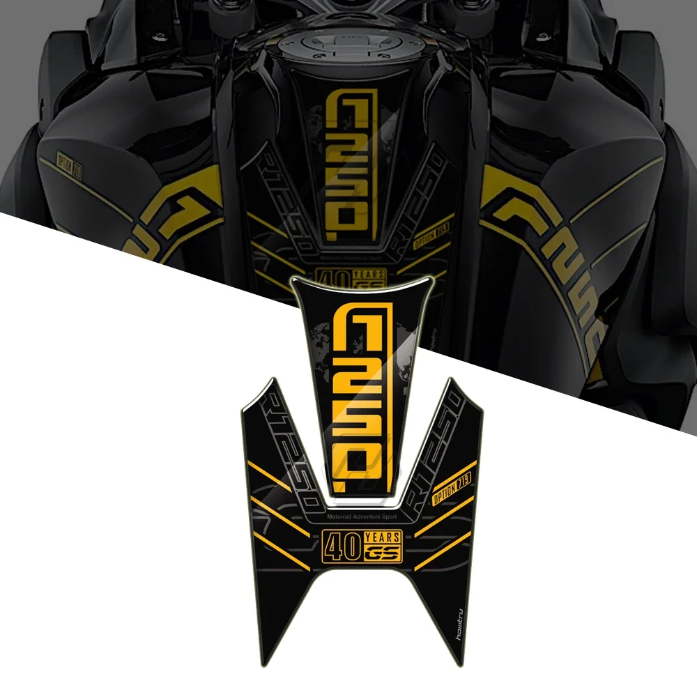 

Для BMW R1250GS 40 лет GS 2020 2021, тройной черный мотоциклетный бензобак, защитные наклейки, чехол, модель, специальная защита