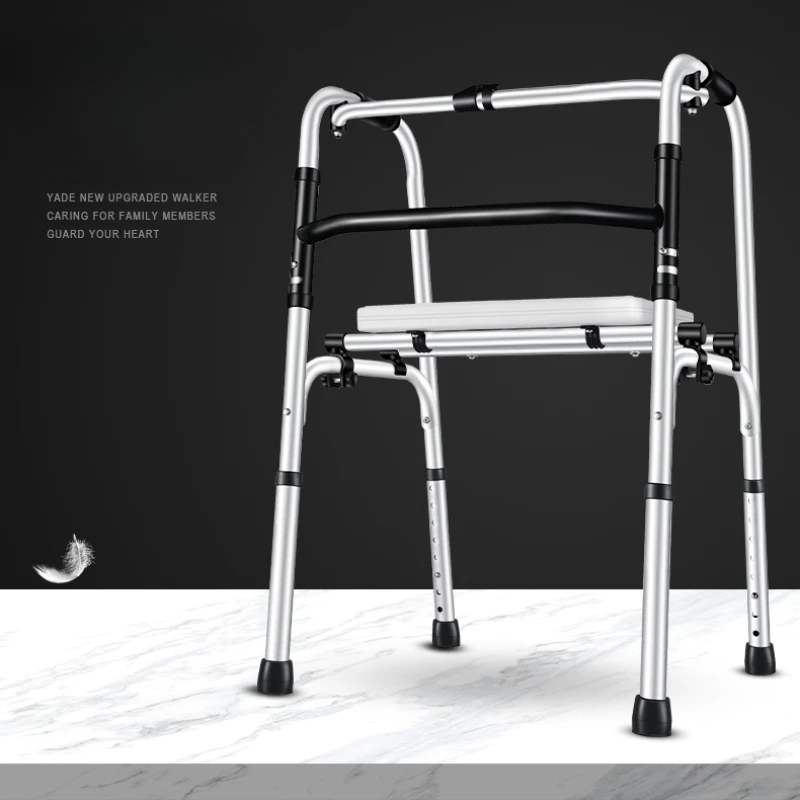 

Aluminum Alloy Shower Chair - Non-Slip Quad Cane, Height-Adjustable Mobility Aid, Ideal for Elderly and Stroke Patients