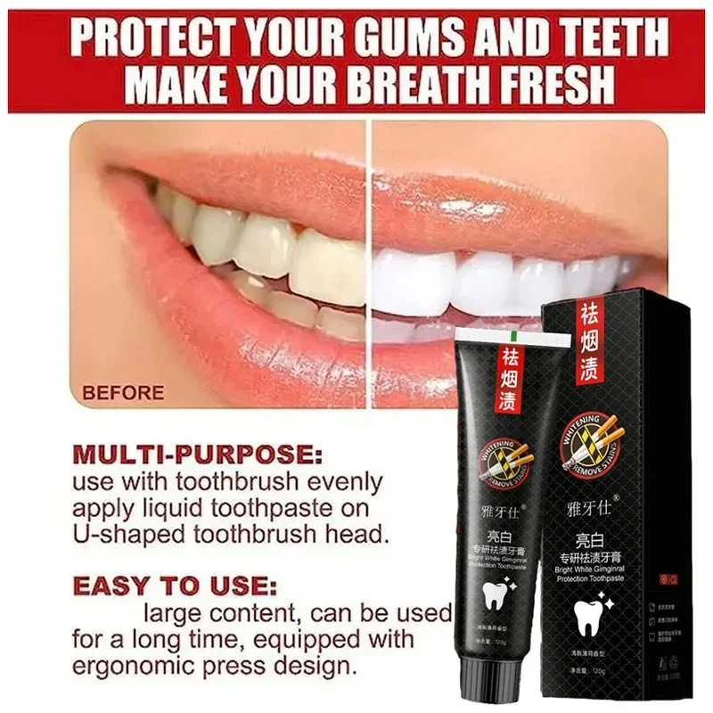 Fast Remove Smoke Stains Toothpaste Remove Plaque Stains Oral Hygiene Cleaning Fresh Breath Teeth Whitening Strips Dental Tools