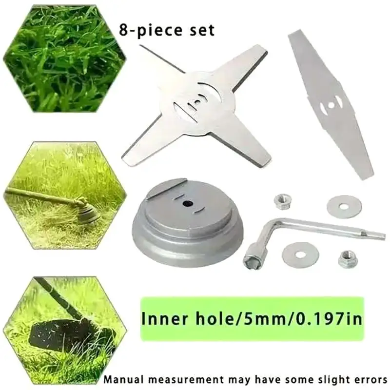 Universal 150mm Metal Brush Cutter Blade 3T 4T Replacement for Electric Lawn Mower String Trimmer Grass Cutting Garden Tool Part