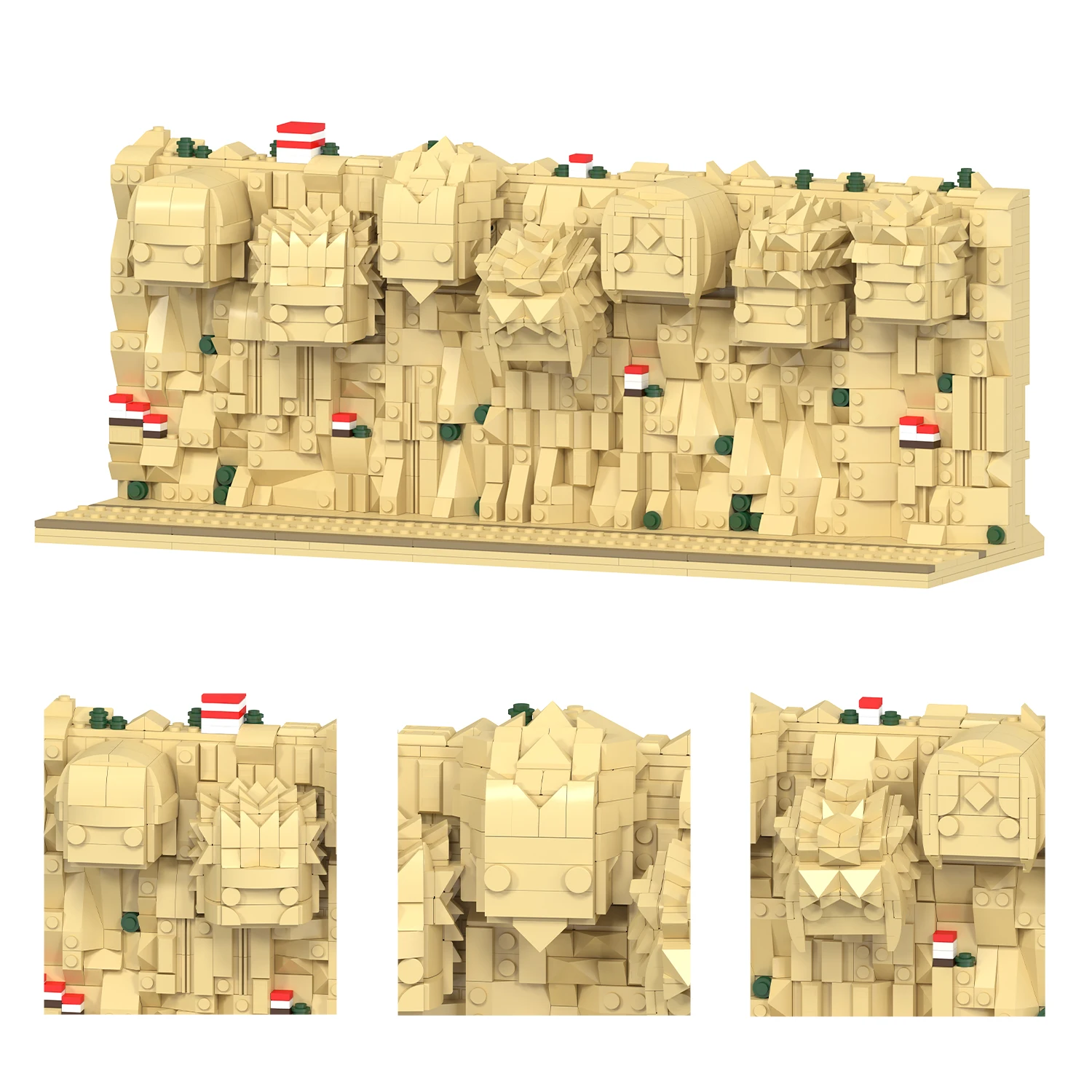 مجموعة لبنات بناء مشهد كرتوني MOOXI-Anime ، متوافقة مع رأس مقوس ، نموذج شخصية حركة الحروب ، ألعاب للأطفال ، هدية عيد ميلاد