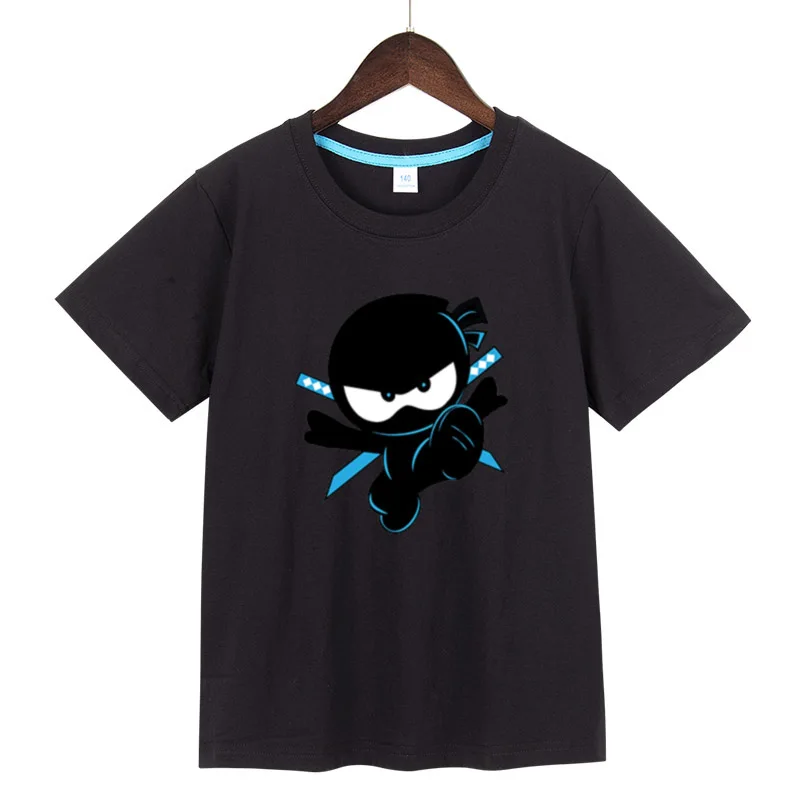 

NinjaKidz Cartoon Boy Girl T-shirt Tops Cotton Children Tshirt Tees Summer Children Short Sleeves T-Shirts Casual Kids Clothing