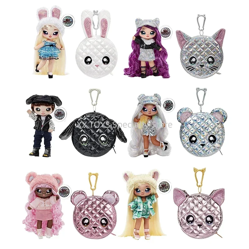 

Na Na Na Surprise 2-в-1 Мягкая модная кукла серии Glam Alice Hops Chrissy Diamond с металлическим кошельком Одевание для девочек Игрушка Подарок ребенку