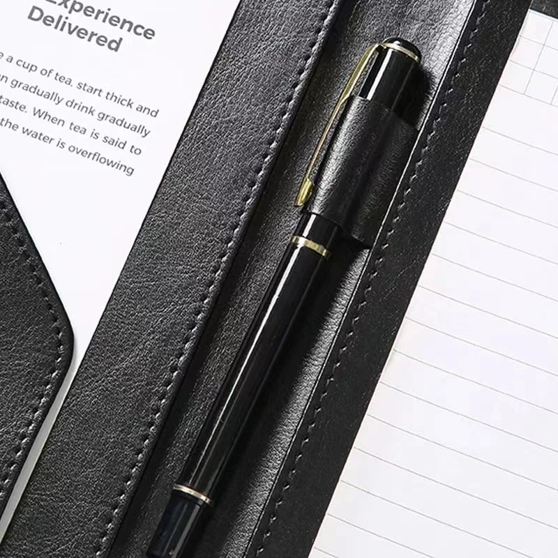 Klemmbrett-Ordner, Leder, Portfolio, Binder, Organizer, Interview, Lebenslauf, Ordner für Papiere, Rechtsdokumente, A4, Schreibblock im Letter-Format