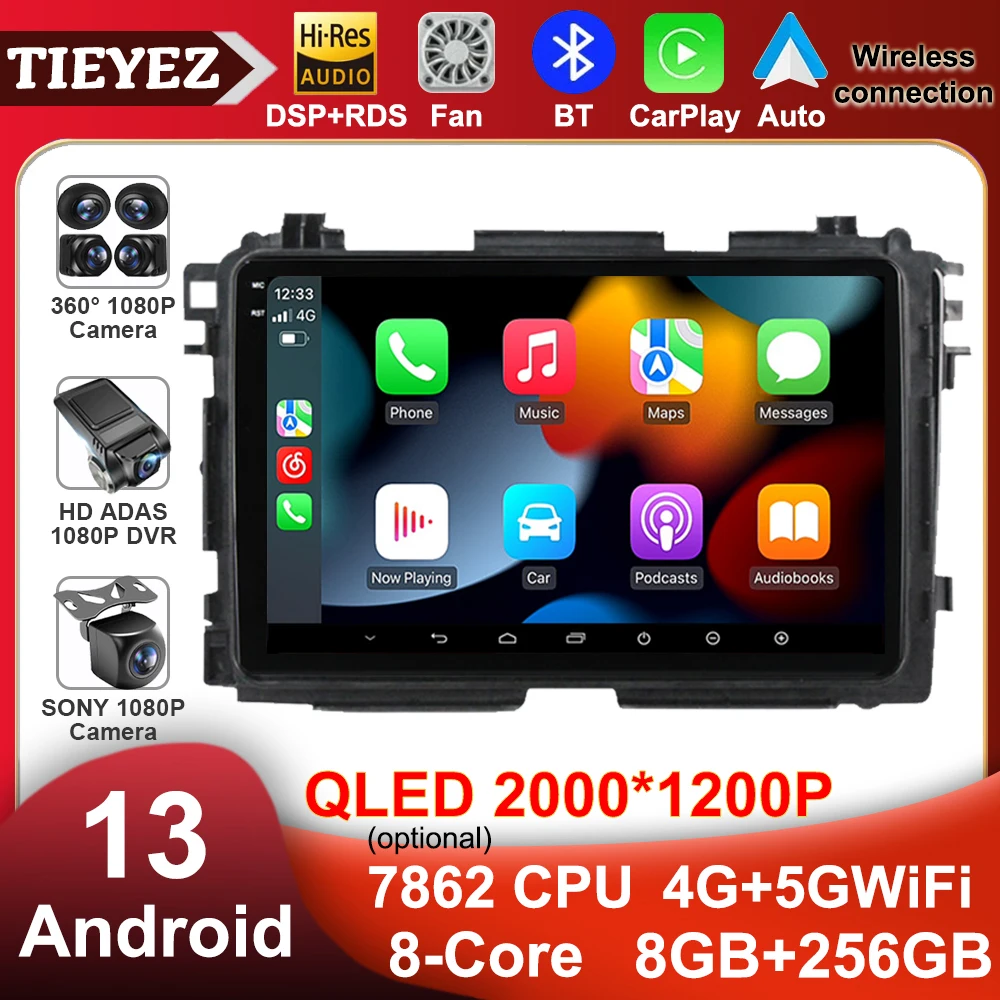 

New Android 13 For Honda Vezel HRV XRV 2015 - 2017 Car Radio Multimedia Video Player Navigation GPS Android No 2Din DVD Carplay