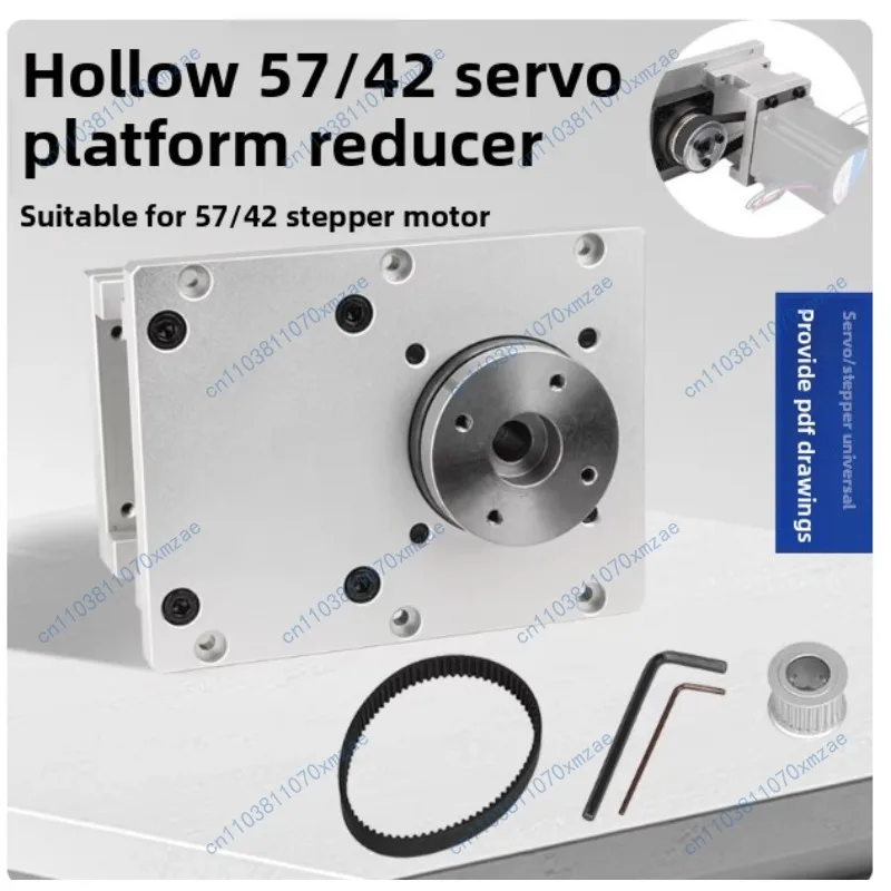 57/42 stepper servo motor reducer hollow rotating platform turntable electric indexing table angle table