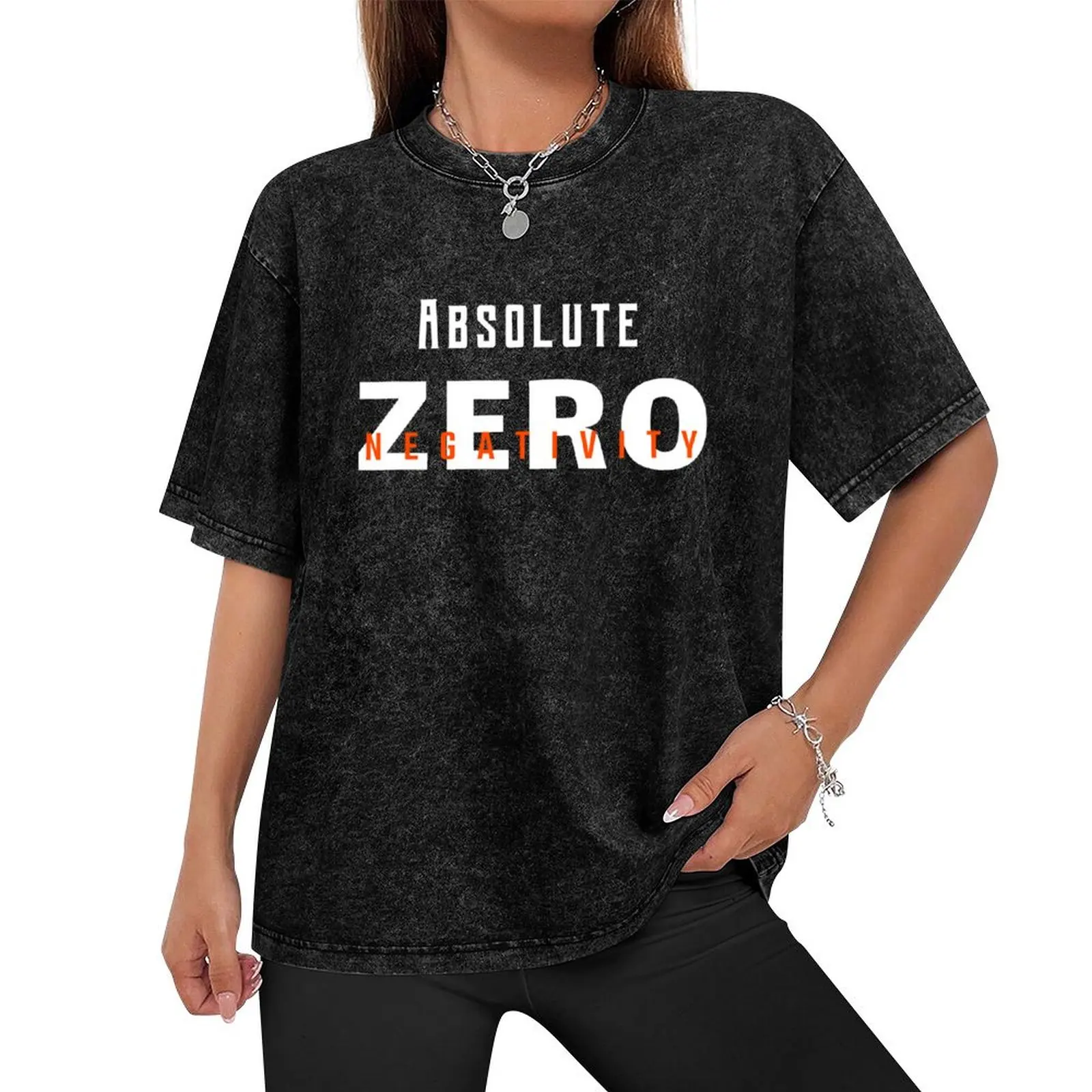 Absolute Zero Negativity T-Shirt basketball graphic tees baggy shirts summer clothes mens graphic t-shirts big and tall