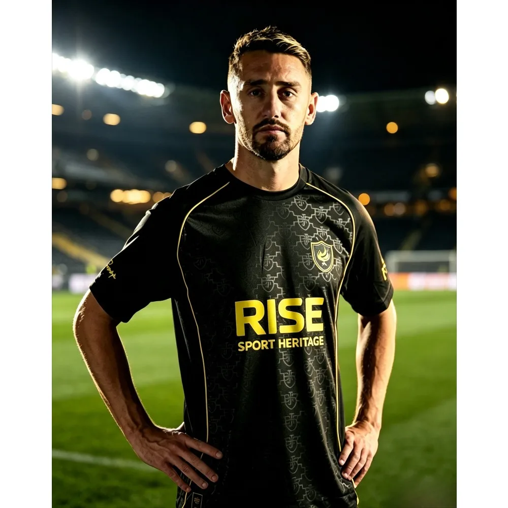 Split Lion Graphic Men T‑Shirt Breathable Quick‑Dry Sports Short Sleeve Football Training Jersey Tops