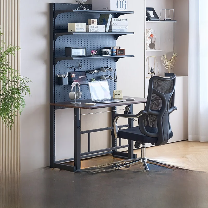 Etagere-en-metal-perfore-organisateur-de-bureau-multifonctionnel-pour-ordinateur-installation-sans-percage-ideal-pour-la-decoration-d'une-salle-de-jeux