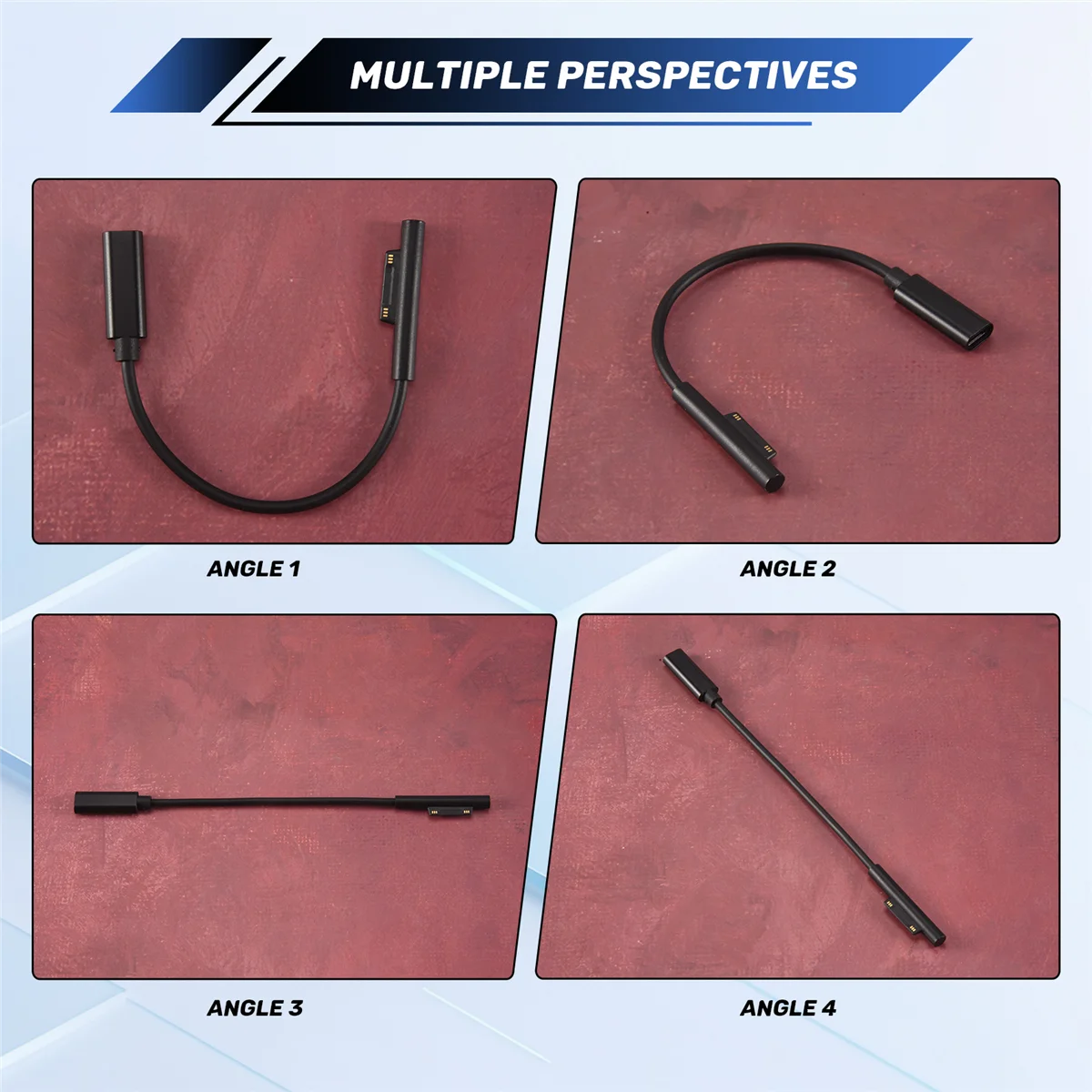 RISEN para SURFACE conectar a USB-C Cable de carga Compatible con SURFACE Pro7 Go2 Pro6 5/4/3 Laptop1/2/3 y para SURFACE Book