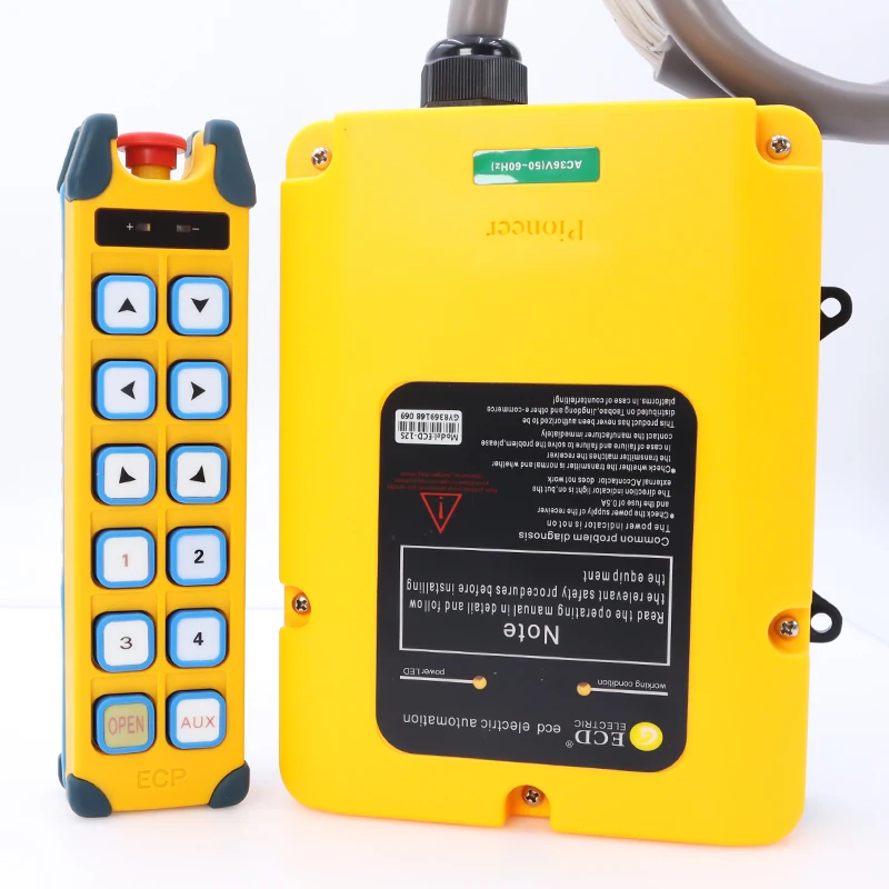 2025 رائجة البيع عالية الجودة إشارة مستقرة الذكية 12 زر 2 الارسال 1 استقبال سرعة واحدة راديو صناعي رافعة عن بعد كون #1