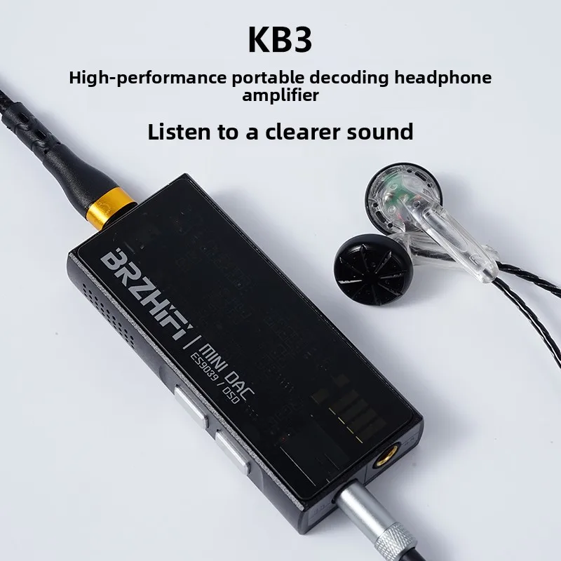 

BRZHIFI 2025 Новый выпуск KB3 Small Tail ES9039 Наушники с декодированием Портативная гарнитура Fever Усилитель для мобильного телефона