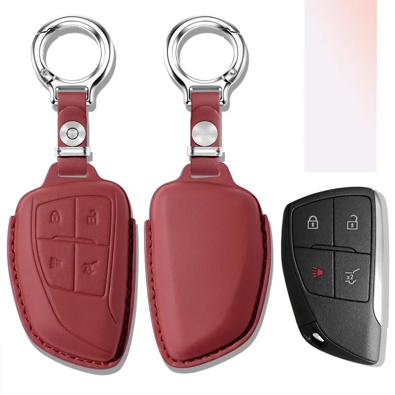 

For Buick GL8 Car Key Cover, First-layer Cowhide, High-end Key Cover Buckle, Men's and Women's Interior Modification