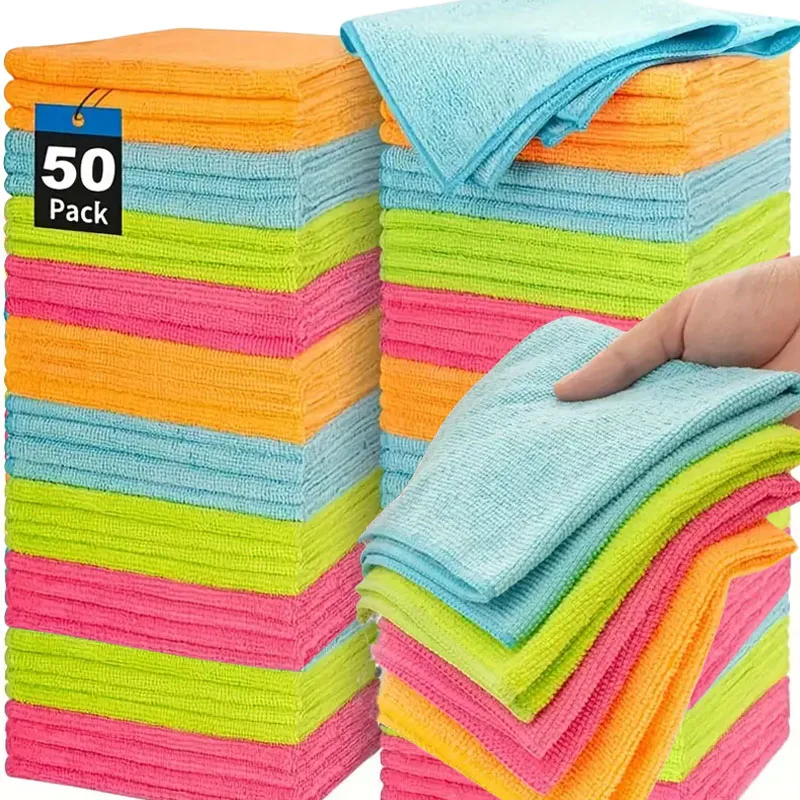 Thickening Microfiber Cleaning Cloth Multifunctional Car Wash Cloth Anti-grease Wiping Rags Household Towels Super Absorbent