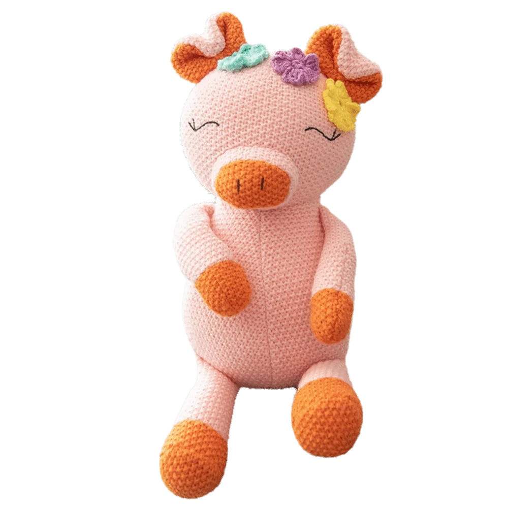 

Милая вязаная крючком шерстяная плюшевая игрушка с успокаивающей текстурой, мягкая набивная игрушка в стиле каваи, серия кукол-животных, подарок для детей