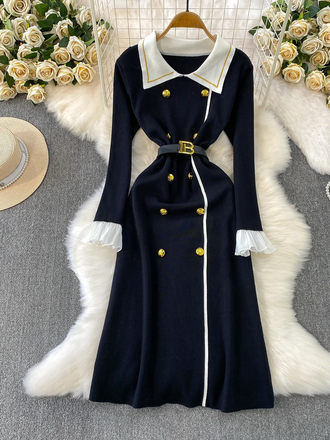 Ele Stripe Knitted … - image