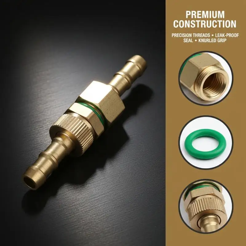 1set Agricultural Hose Connector Brass Swivel Joint For High Pressure Sprayer Pipe Connection Garden Watering Tool Accessories