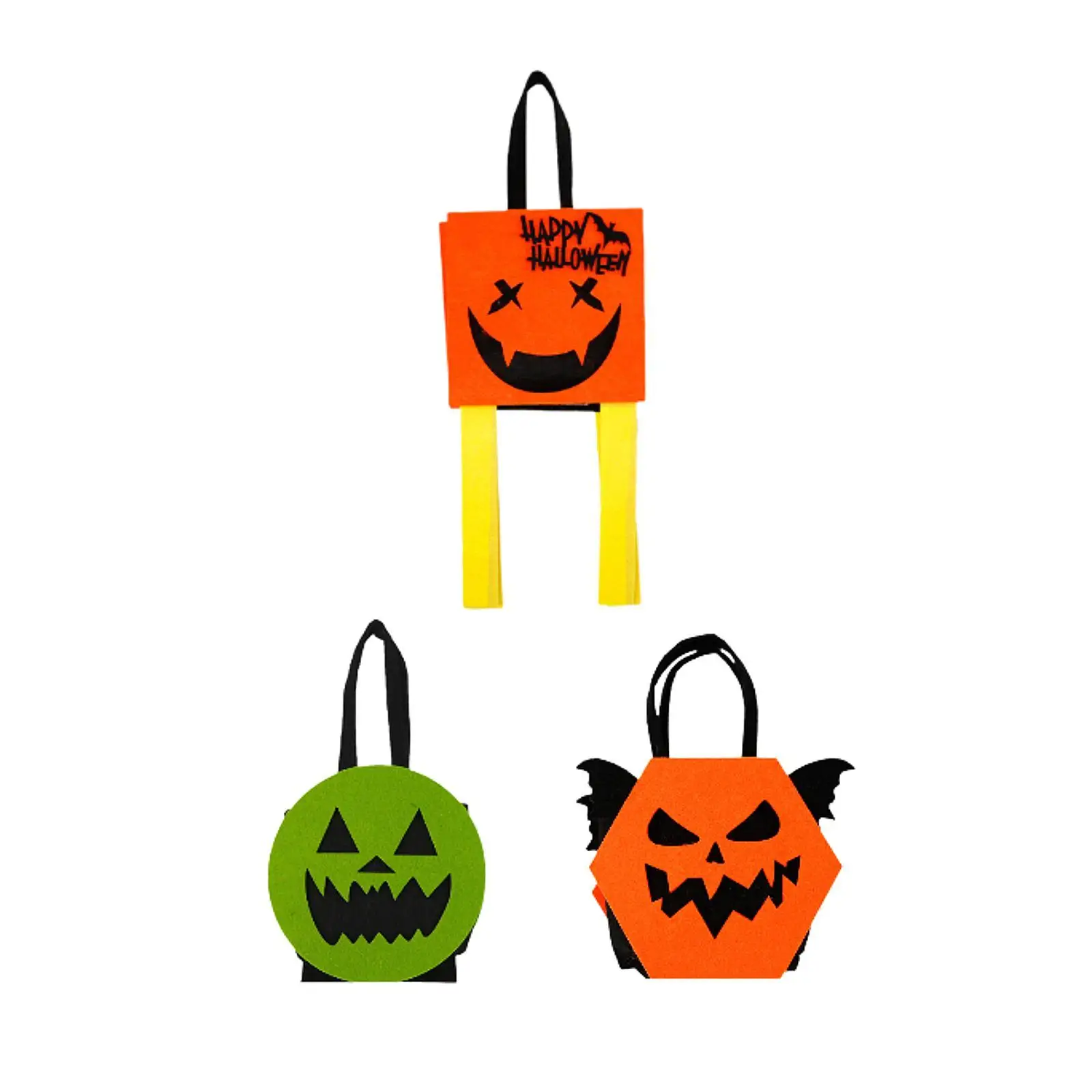 Halloween Candy Bag Halloween Decoration Multipurpose Gift Lightweight Candy Bucket Tote for Entrance Shelf Living Room Home