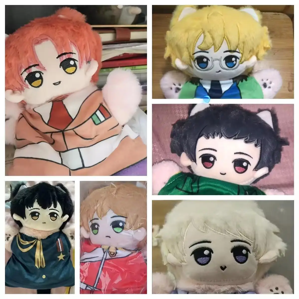 อะนิเมะHetalia: Axis Powersตุ๊กตาหุ่นมือตุ๊กตาอิตาลีFeliciano Vargas UK Arthur Kirklandนุ่มยัดไส้ถุงมือของเล่นของขวัญวันเกิด