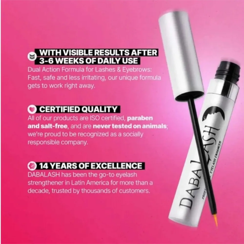 Oryginalne serum odżywcze na porost brwi Dabalash 5.32ML, profesjonalny preparat na rzęsy i brwi, unisex, dla dłuższych i gęstszych rzęs i brwi.