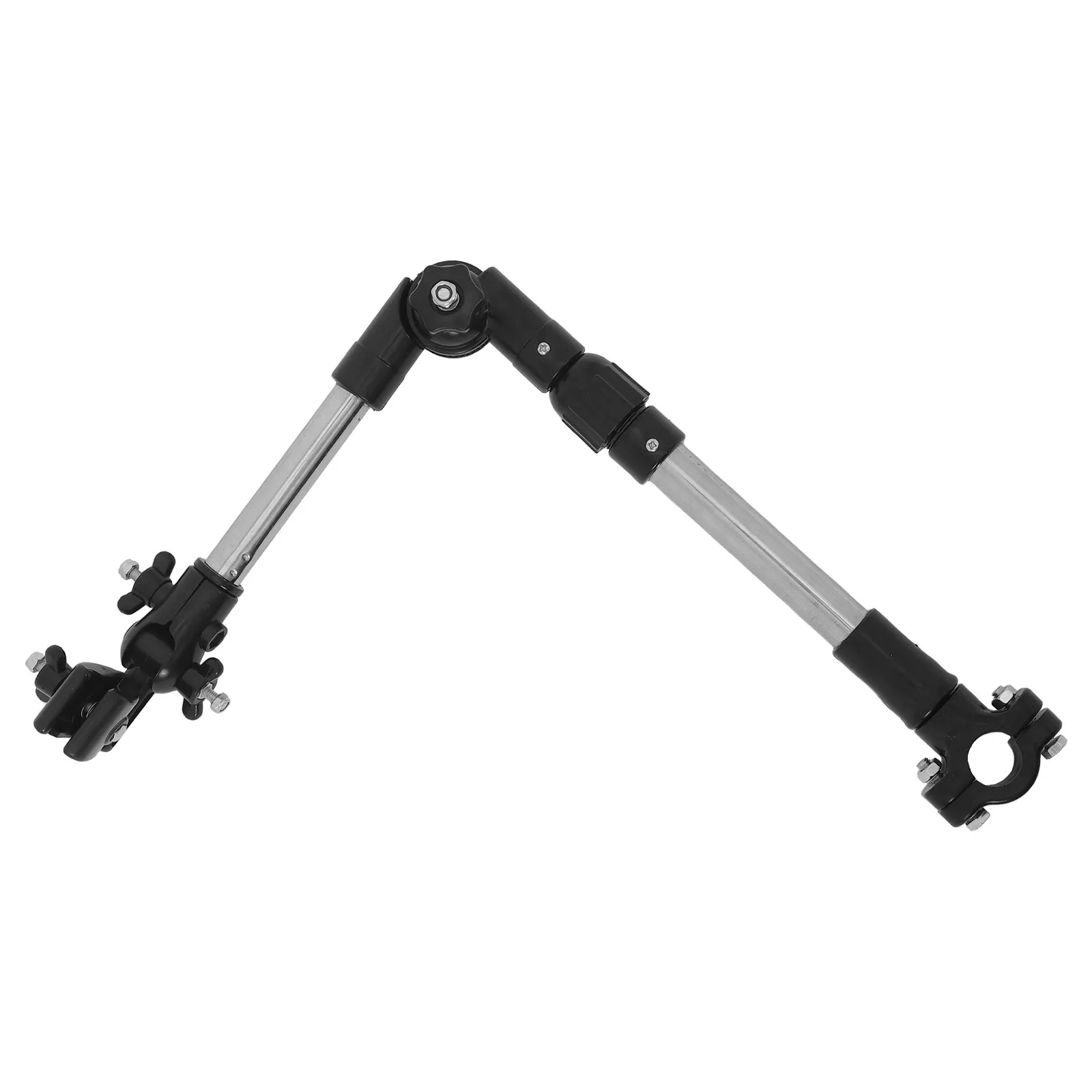 Umbrella Mount Stand Adjustable Clamp Stainless Steel Universal Baby Stroller Umbrella Holder Wheelchair Bicycle Handlebar 25Mm