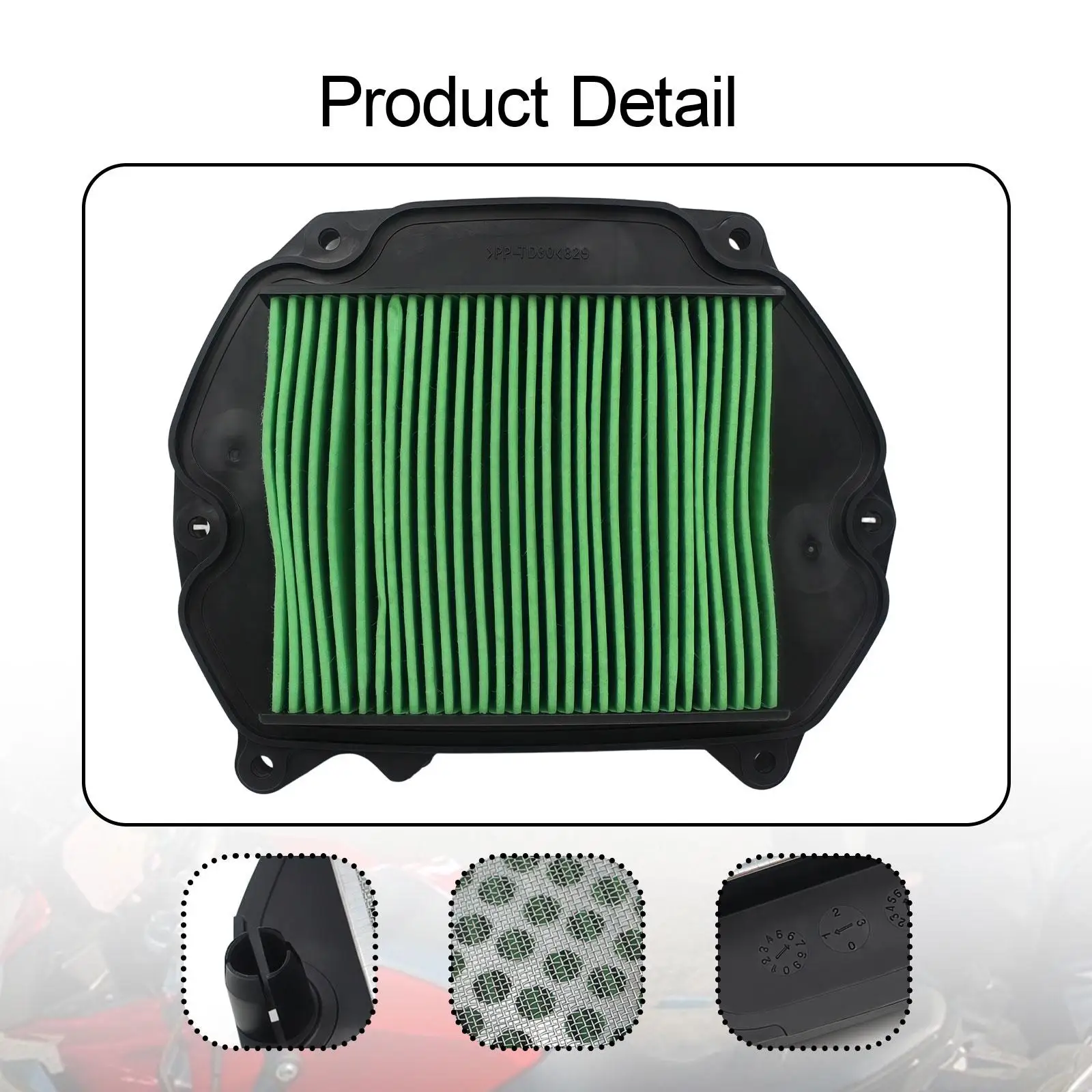 فلتر هواء للدراجات النارية عالي الأداء وعملي ومحمول مباشر يحل محل الهواء #5