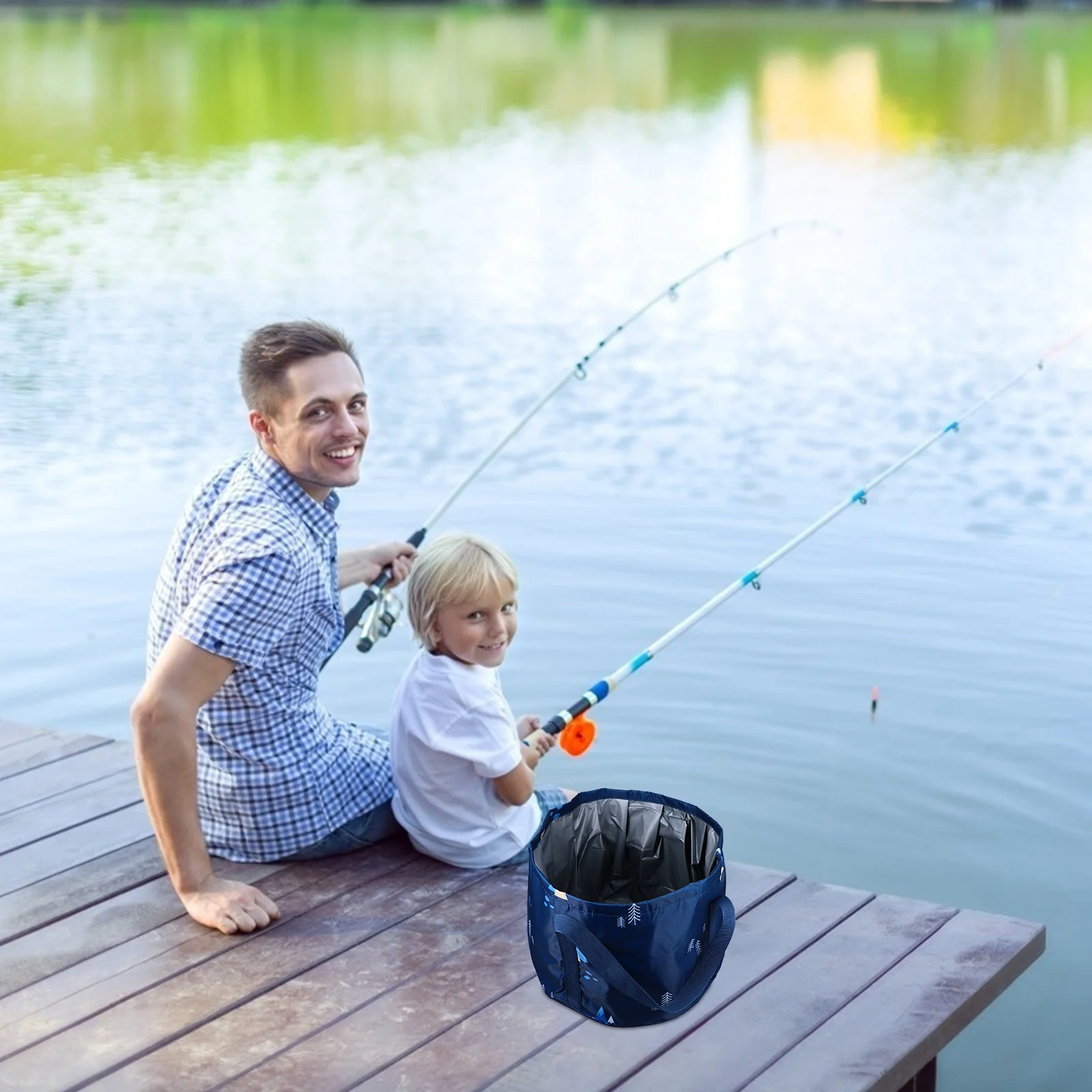 

Portable Foldable Water Basin For Foot Soak Travel Camping Outdoor Washing Double Layer Leakproof Peva Tub With Carry Bag