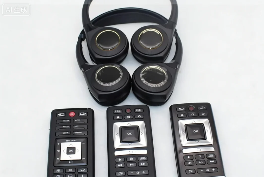 Entertainment DVD Remote Control Infrared Headphones For Land Rover Range Rover Sport Discovery 5 Velar For Jaguar